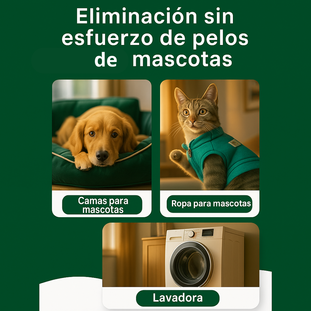 Disolvente de Pelo en tu lavadora CHAO pelos de mascota🐶 en tu ropa! 🎁6 sobres. Oferta hasta terminar existencias