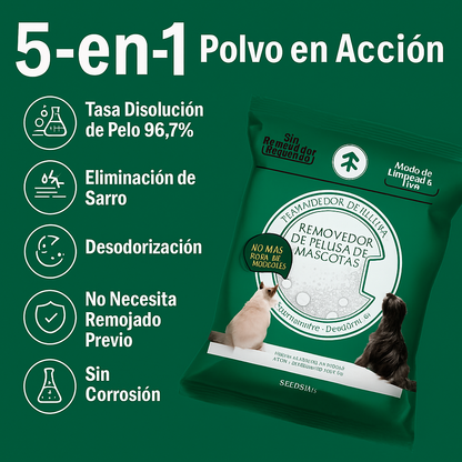 Disolvente de Pelo en tu lavadora CHAO pelos de mascota🐶 en tu ropa! 🎁6 sobres. Oferta hasta terminar existencias