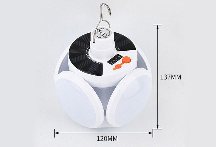 Lampara Solar 4 Bombillos Led