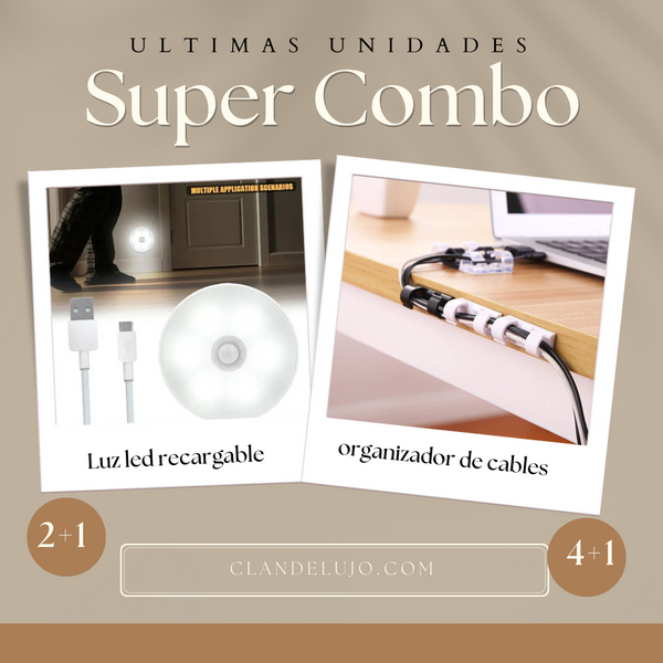 Combo Ambiente Inteligente: 2 luces+1 ordenador o 4 luces + 1 ordenador